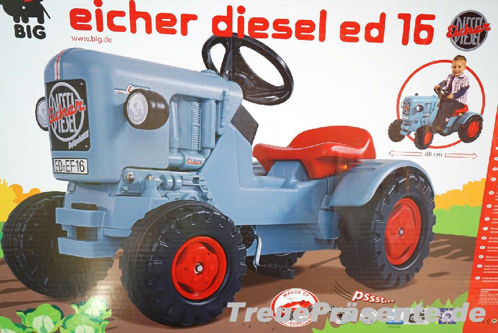 TreuePräsent BIG Spielzeug-Traktor Eicher Diesel