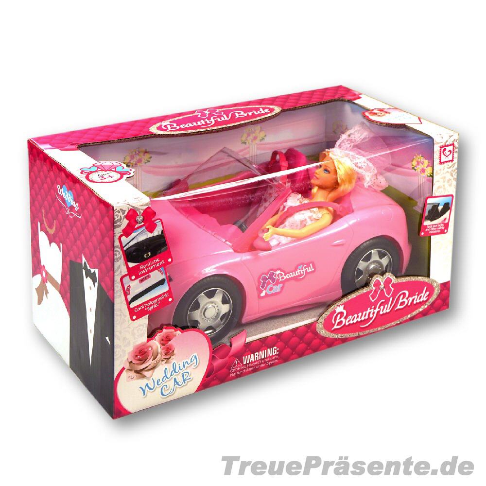 Spielzeug-Cabrio mit Puppe Braut