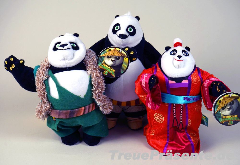 TreuePräsent Kung Fu Panda Plüschfiguren mittel