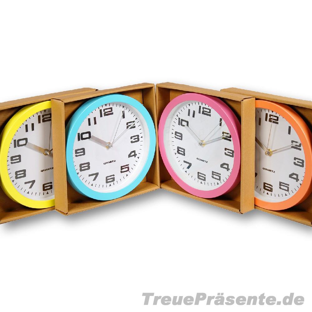 Wanduhr bunt