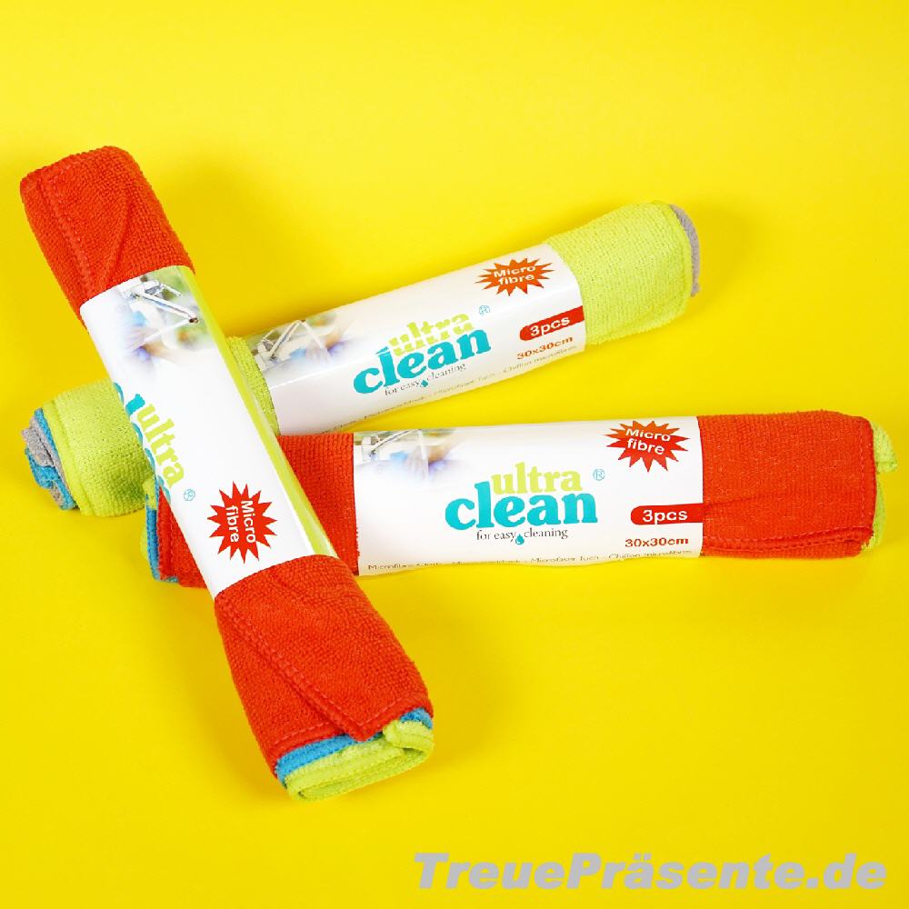 3er-Set Mikrofasertücher