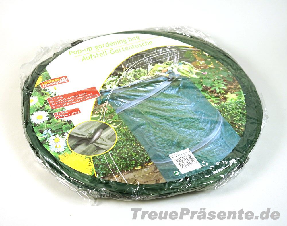 TreuePräsent Sammelbehälter Gartenabfälle rund