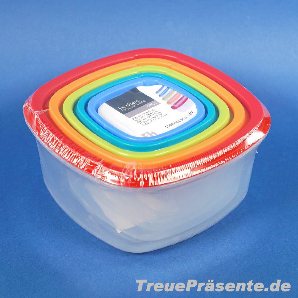 5er-Set Vorratsdosen
