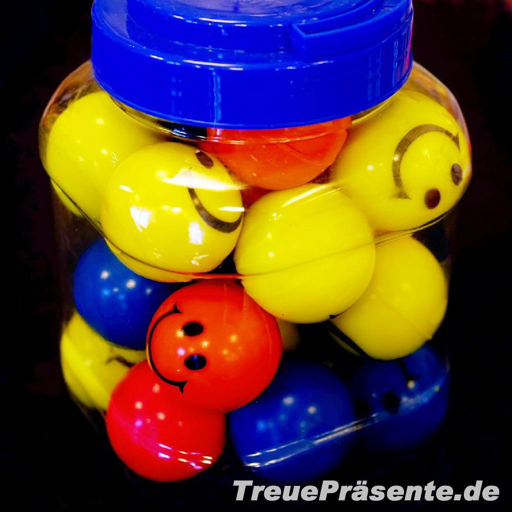 TreuePräsent Flummi Hüpfball Lächeln
