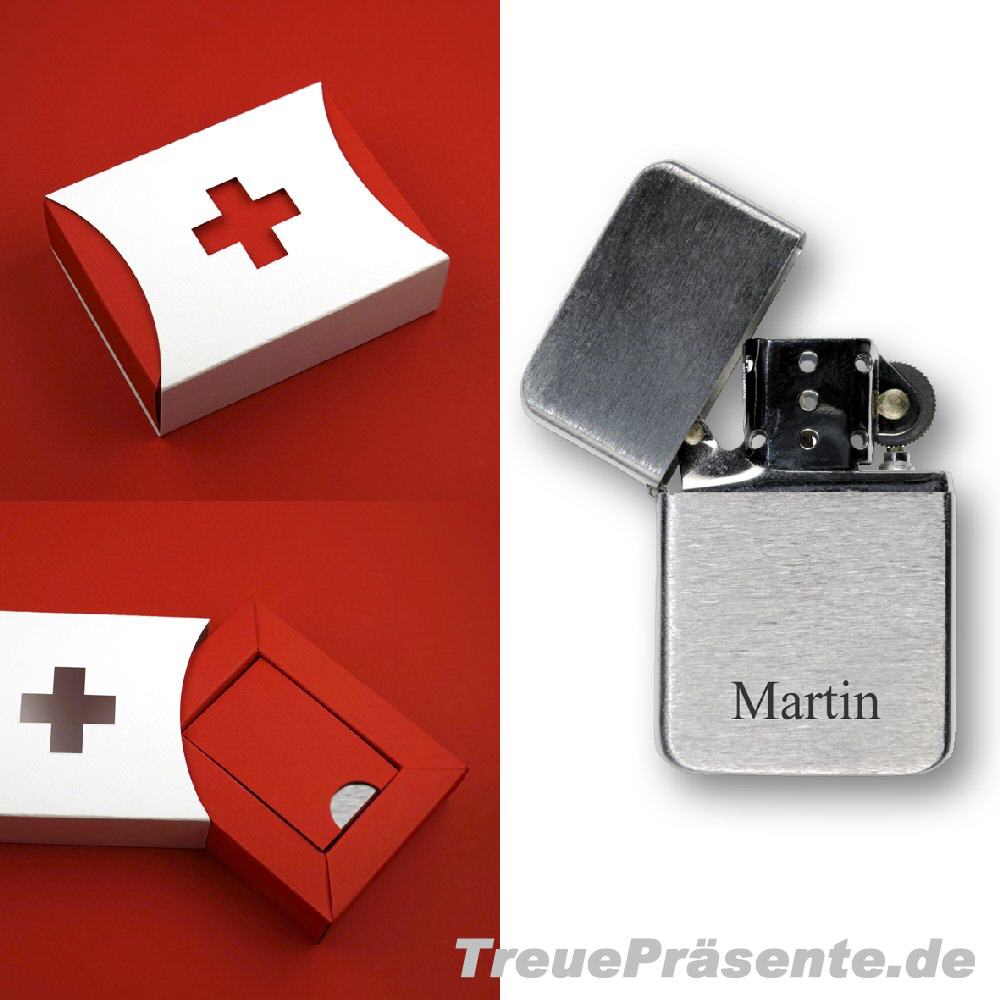 Zippo Benzinfeuerzeug mit Namensgravur