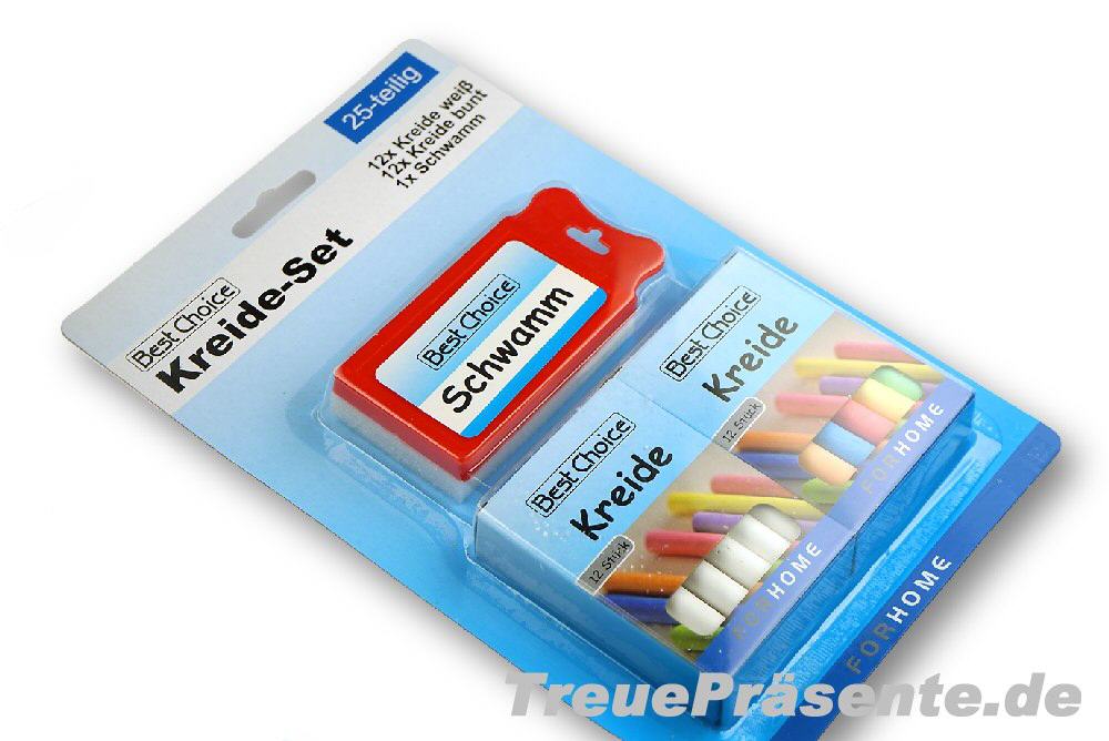 Kreide-Set mit Schwamm
