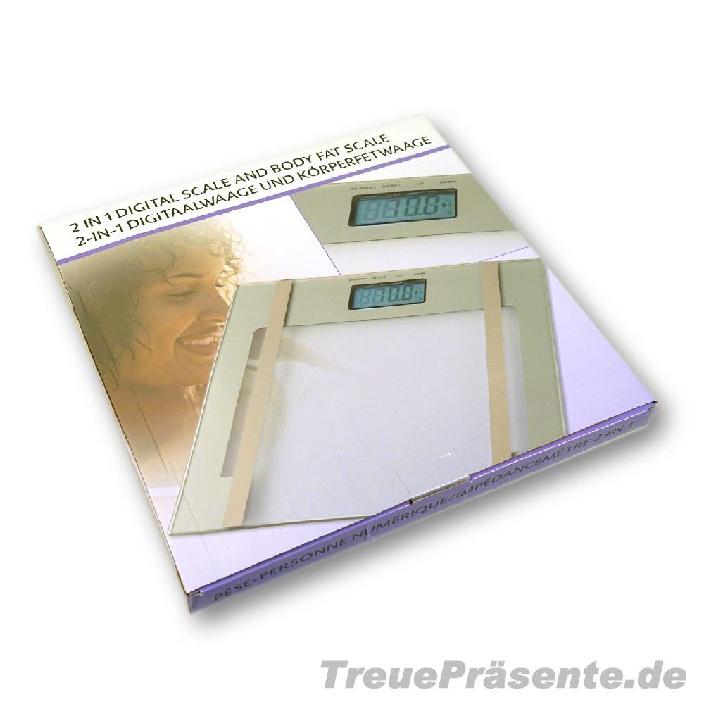 TreuePräsent Digital- & Körperfettwaage