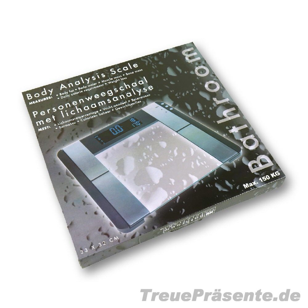 TreuePräsent Personenwaage mit Analysefunktion