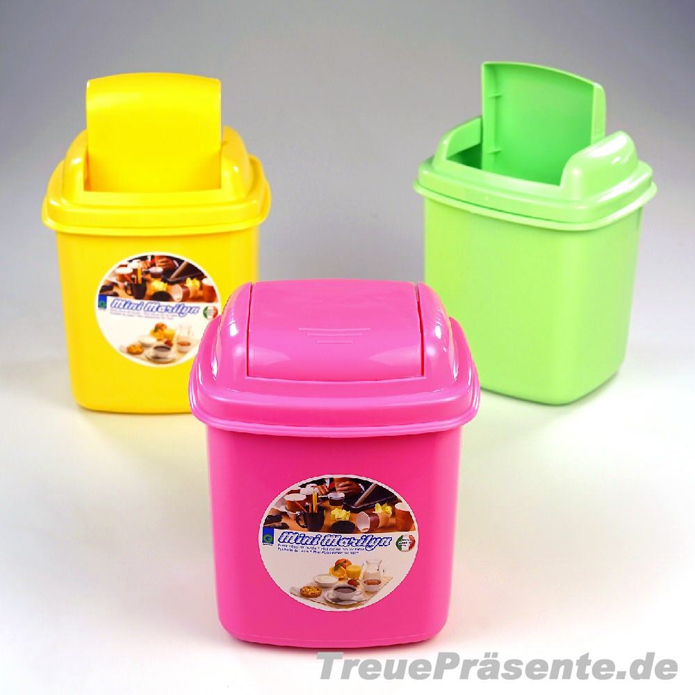 Mini-Abfalleimer aus Kunststoff