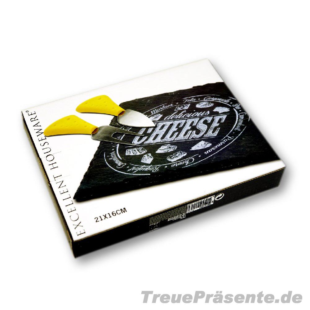 TreuePräsent Käsebrett Schiefer