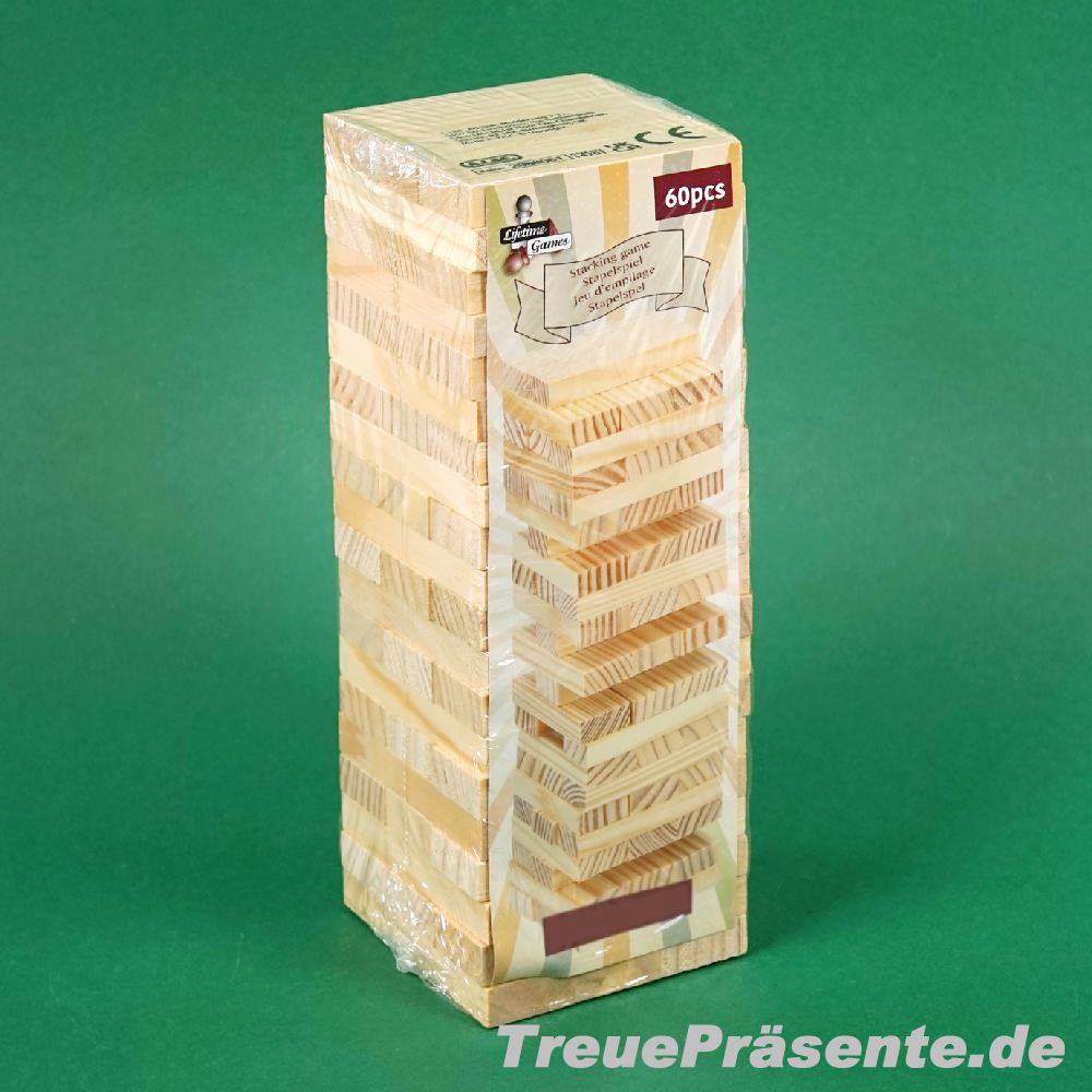 Holzspiel-Wackelturm