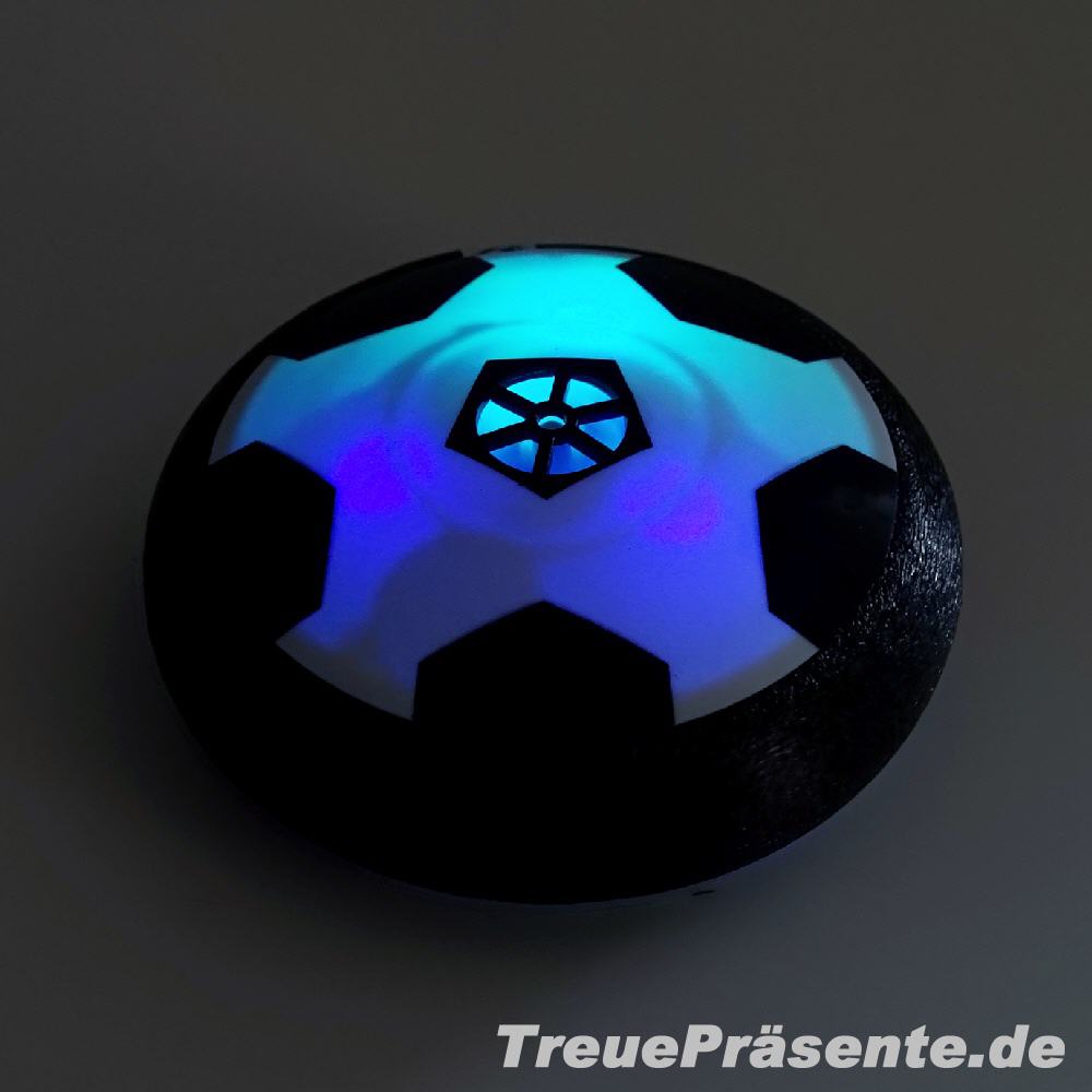 Luftkissen-Fußball beleuchtet