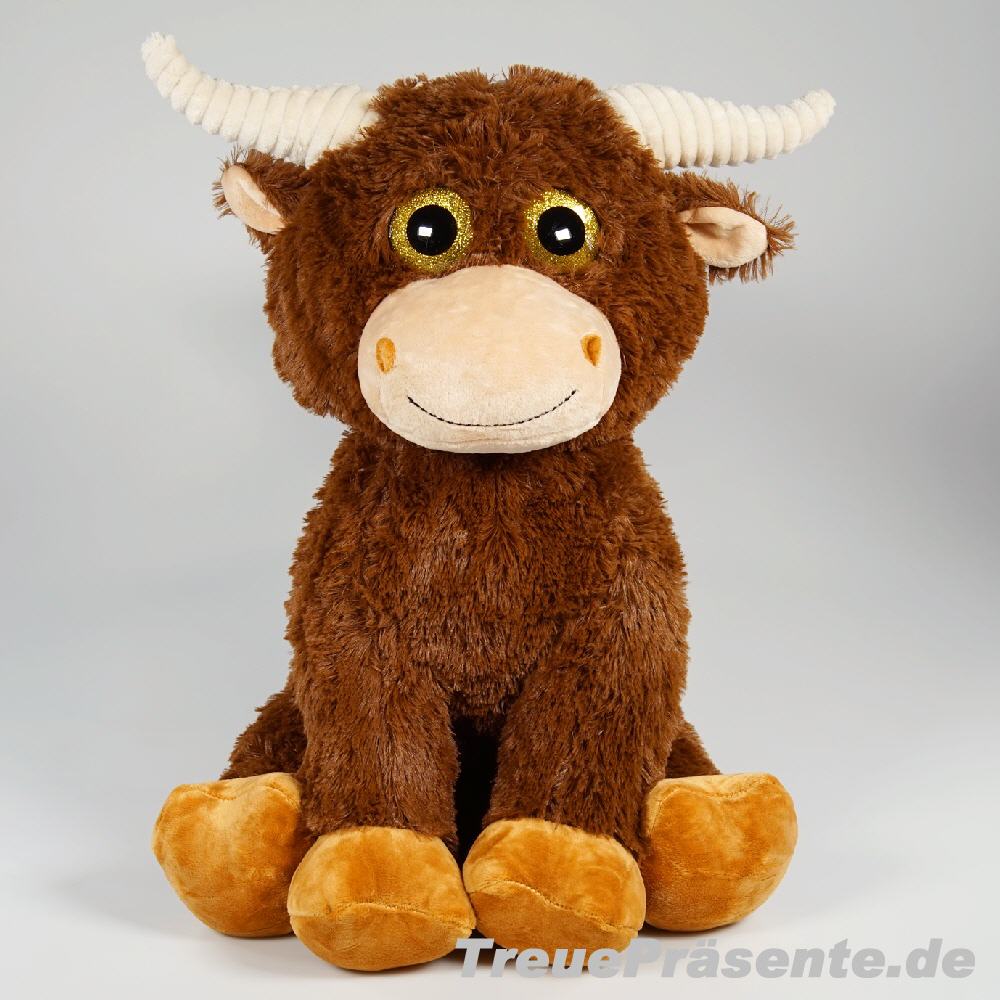 Plüsch-Bulle mit Glitzeraugen 40 cm