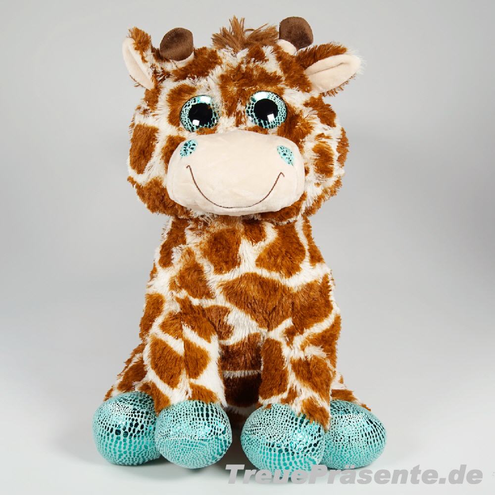 Plüsch-Giraffe mit Glitzeraugen 40 cm