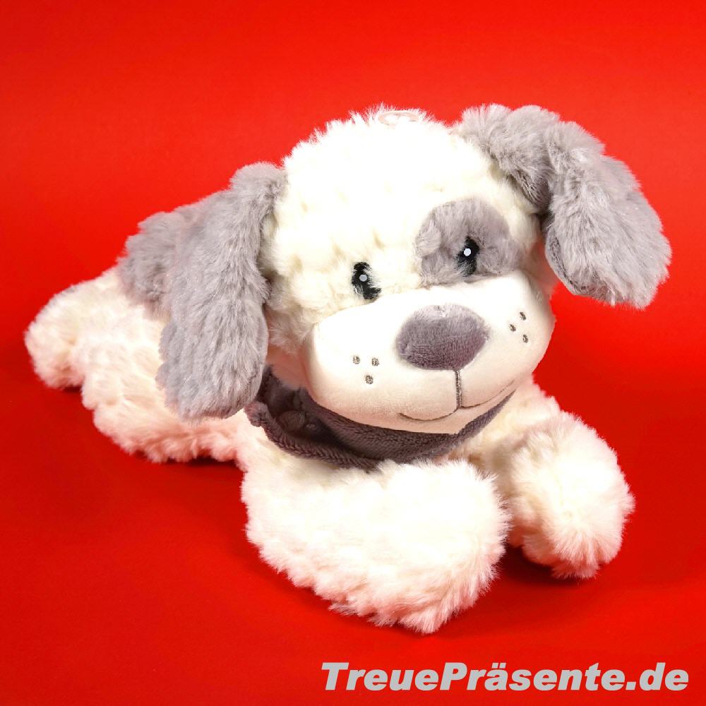 Plüsch-Hund liegend 32 cm