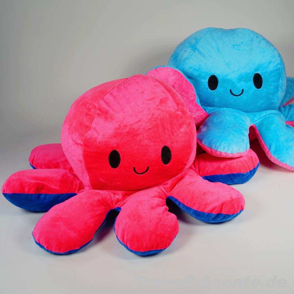 Plüsch-Oktopus 70 cm wendbar