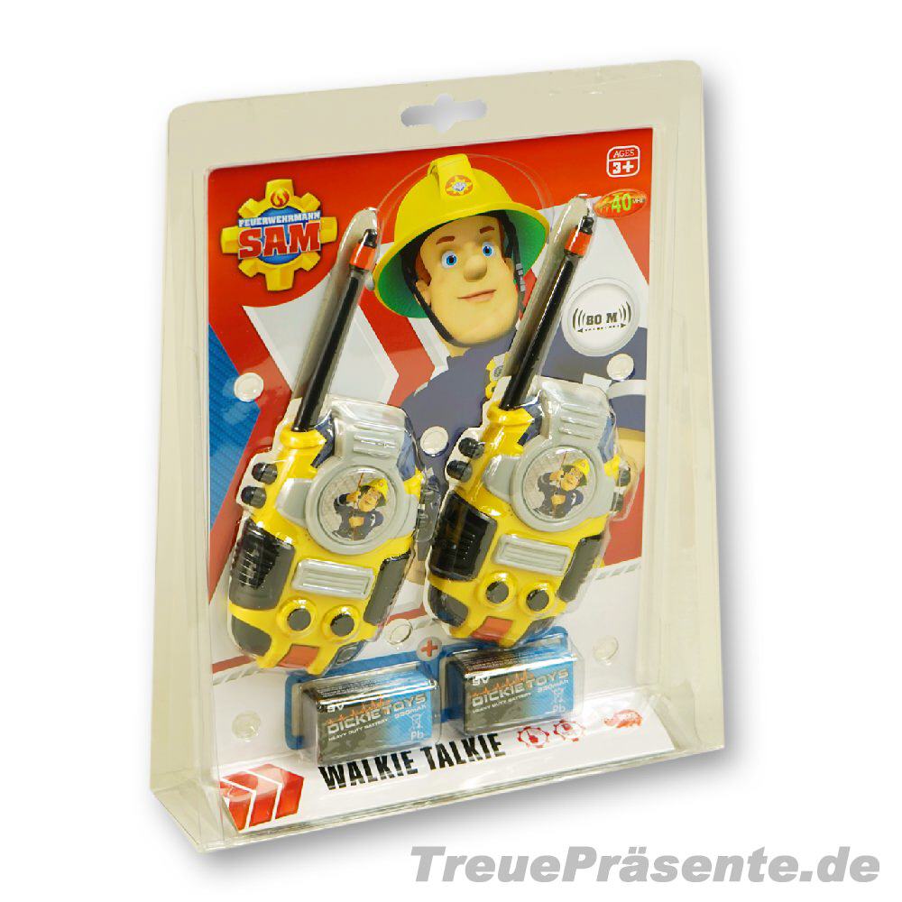 TreuePräsent Feuerwehrmann Sam Walkie Talkie