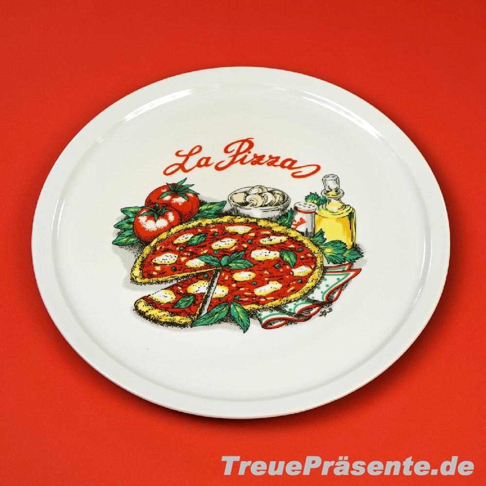 Pizza-Teller mit Dekor