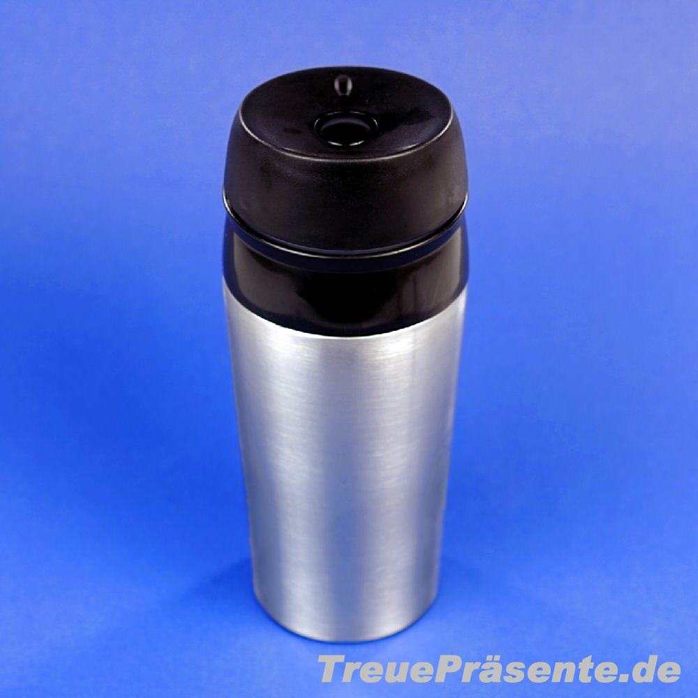 Edelstahl-Thermobecher mit Tropf-Stop
