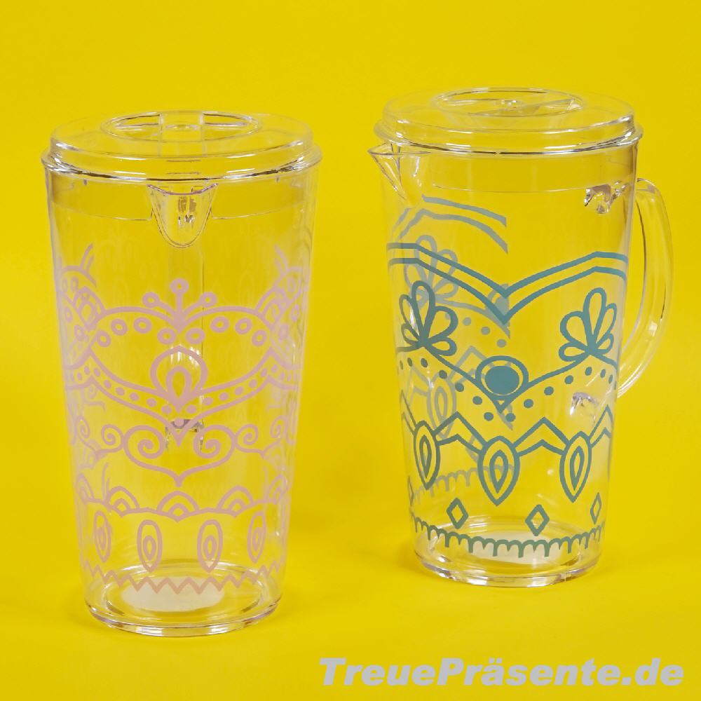 2 Liter Kunststoff-Kanne mit Design