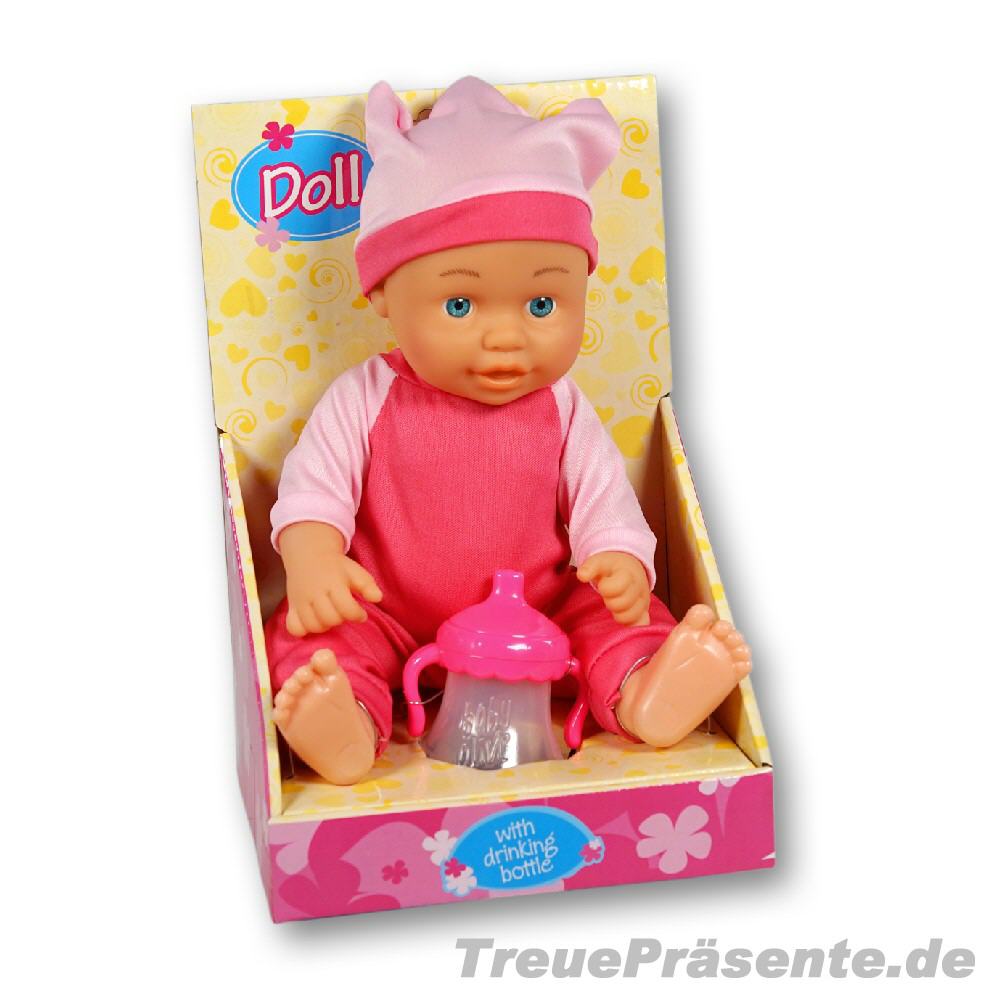 Babypuppe mit Flasche