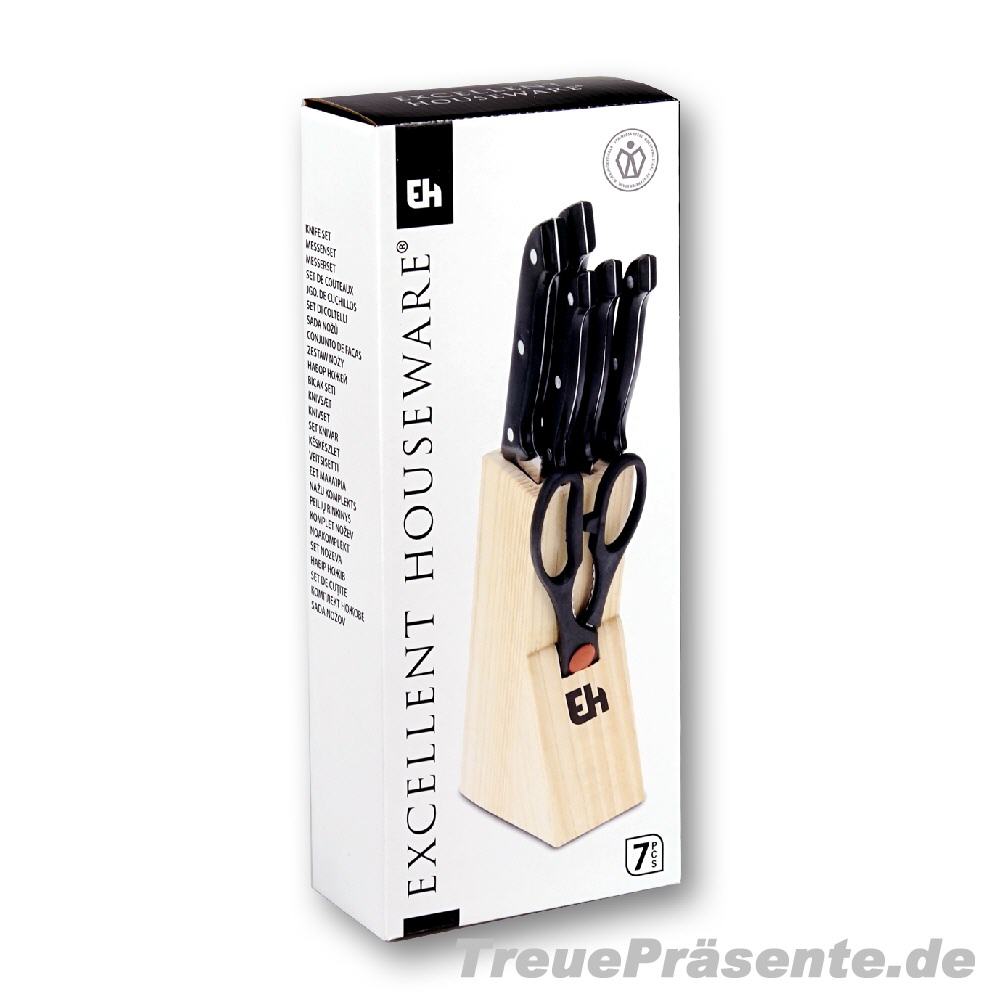 Messerblock 7teilig aus Holz