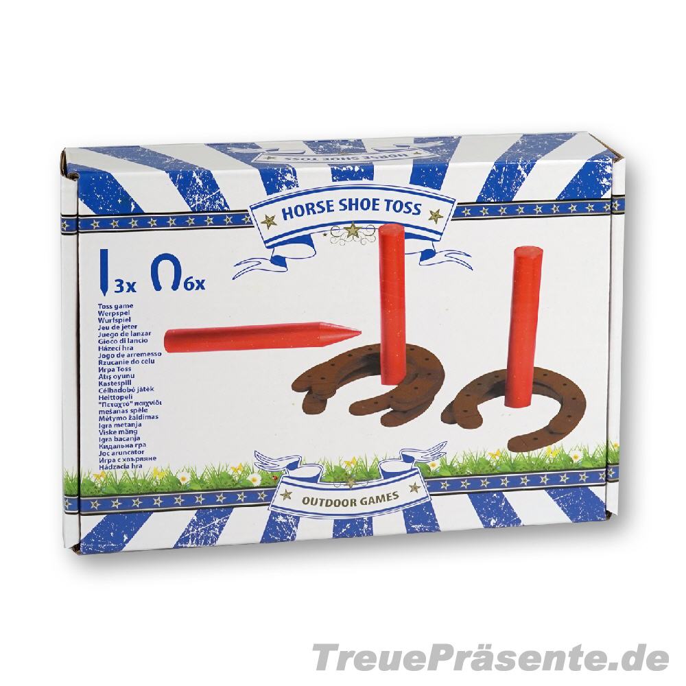 Hufeisen-Wurfspiel aus Holz