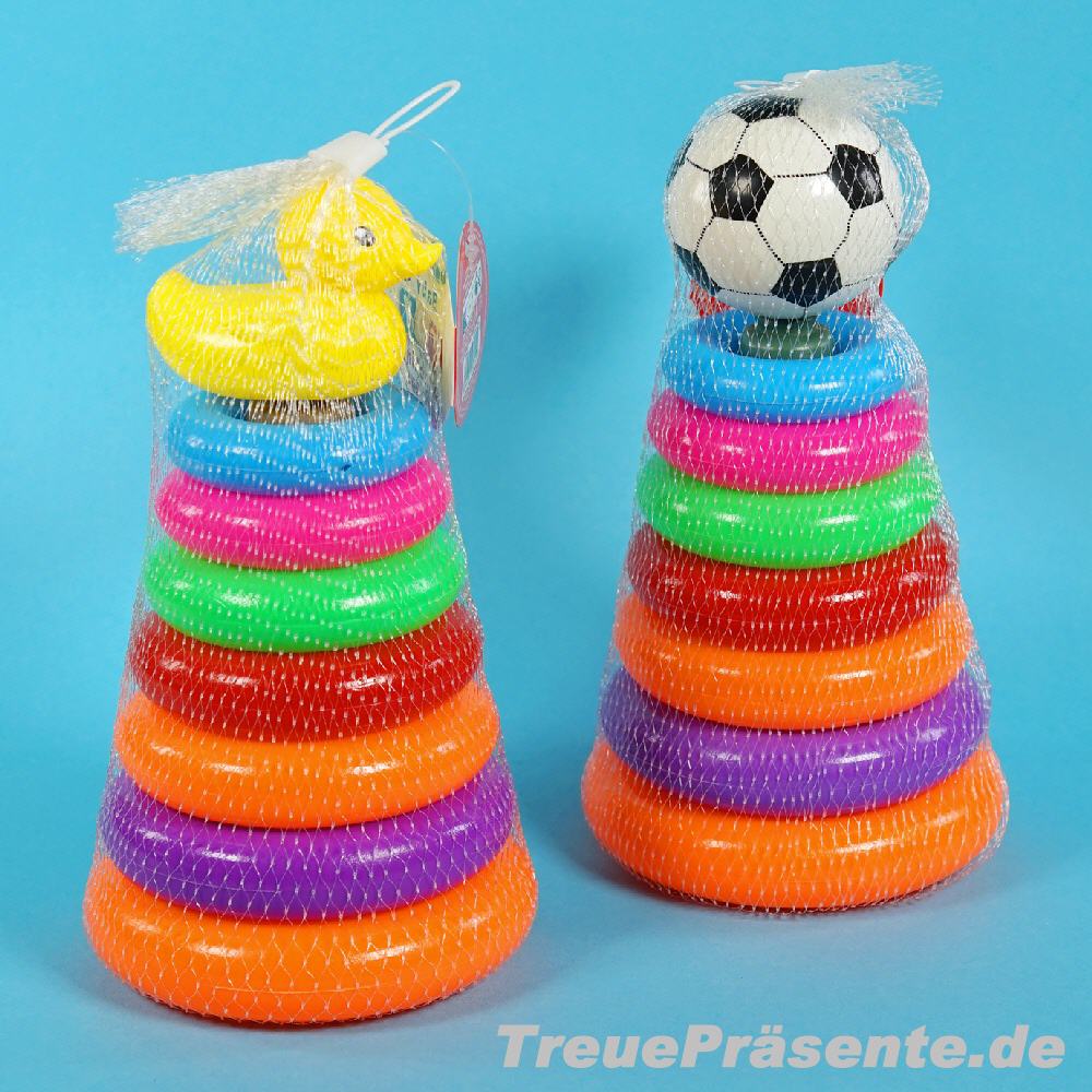 Stapelturm Ringe sortiert