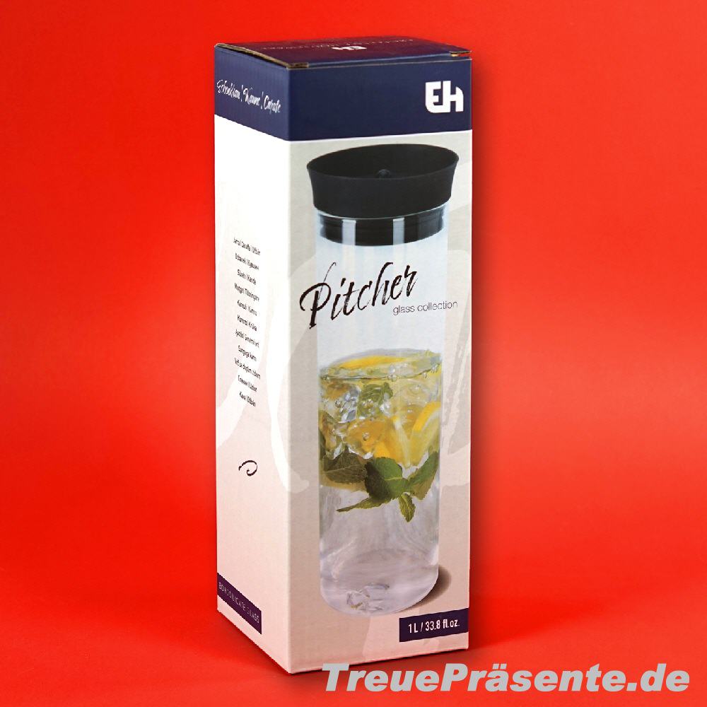 1-Liter Glaskaraffe