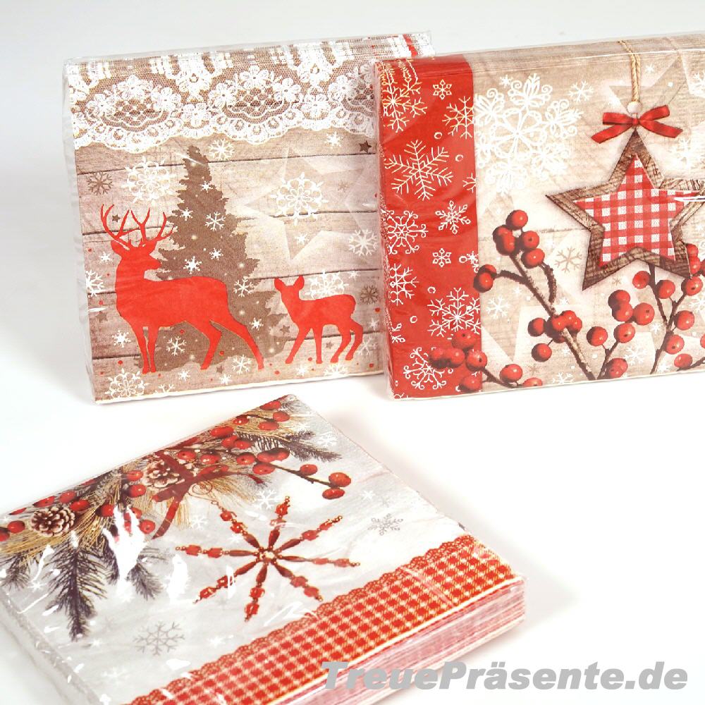 Weihnachtsservietten