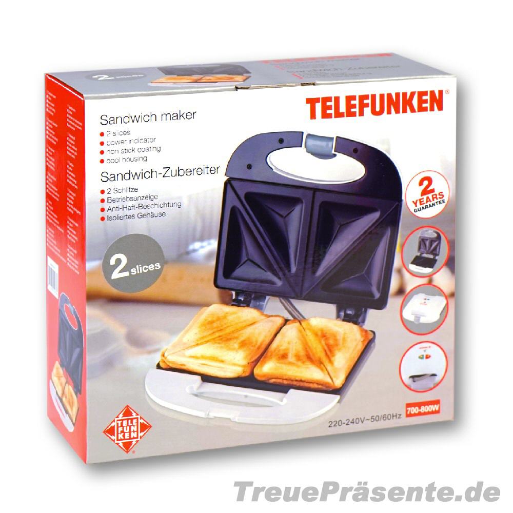 Sandwichtoaster für zwei Scheiben