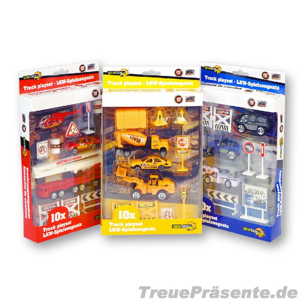 LKW-Spielzeugsatz 10-teilig