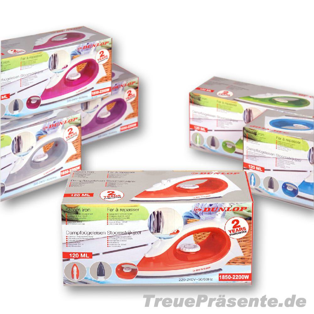 Dampfbügeleisen bunt