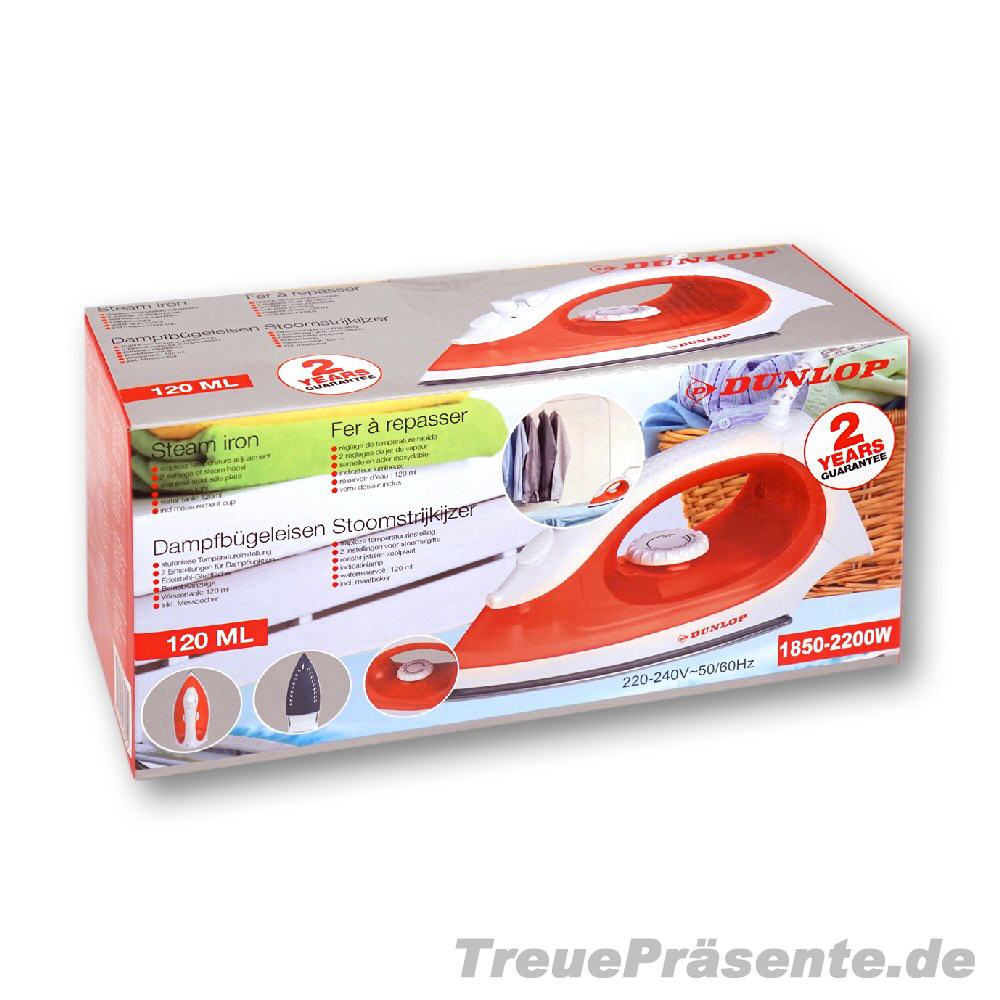 Buntes Dampfbügeleisen