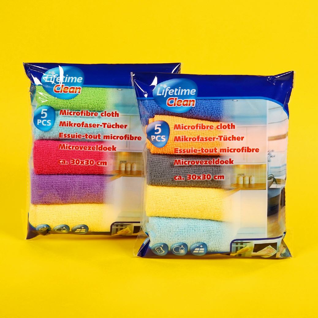5er-Pack Mikrofasertücher