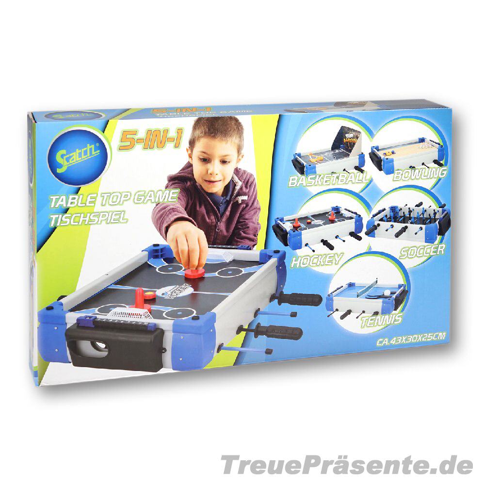 Tisch-Spielset 5in1