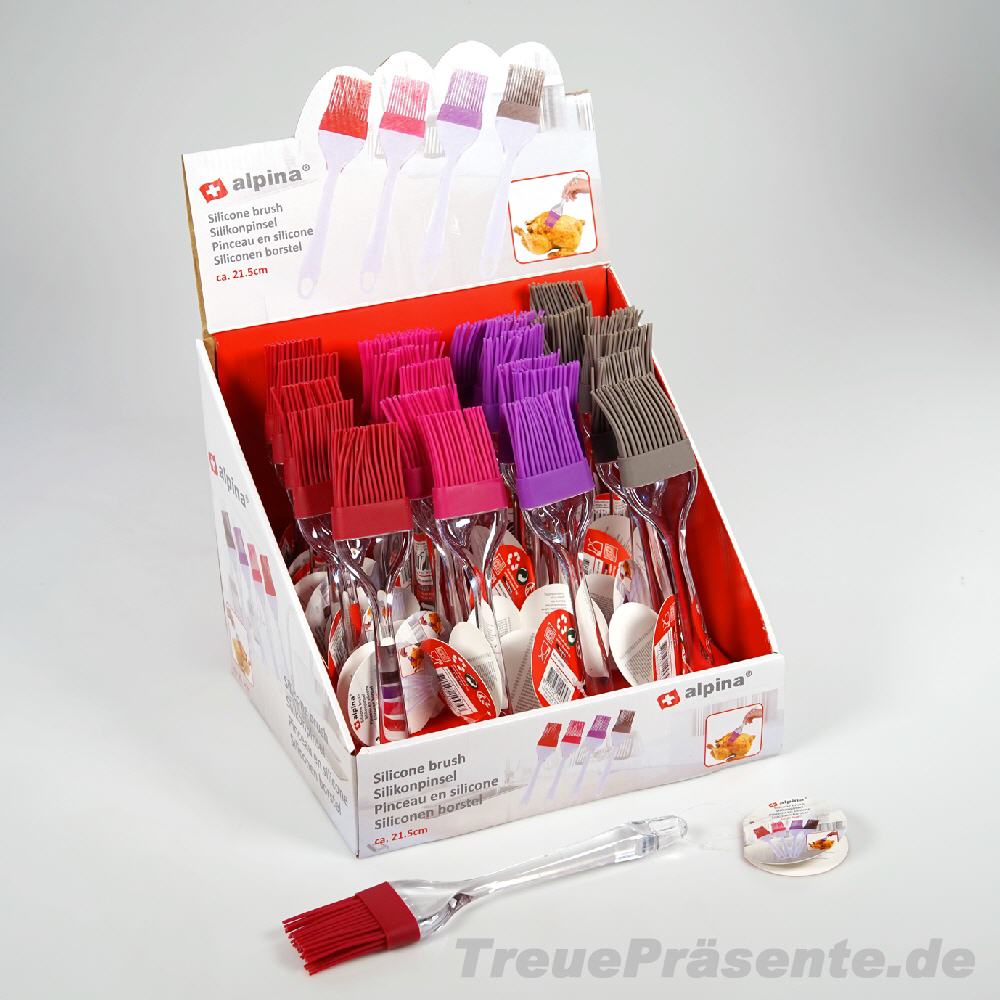 Silikon-Pinsel im Display
