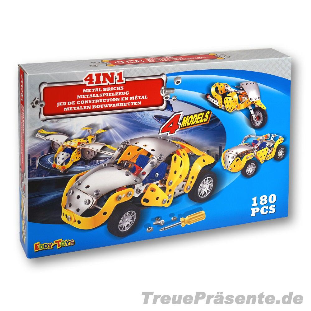 Metallspielzeug 4in1 Fahrzeuge