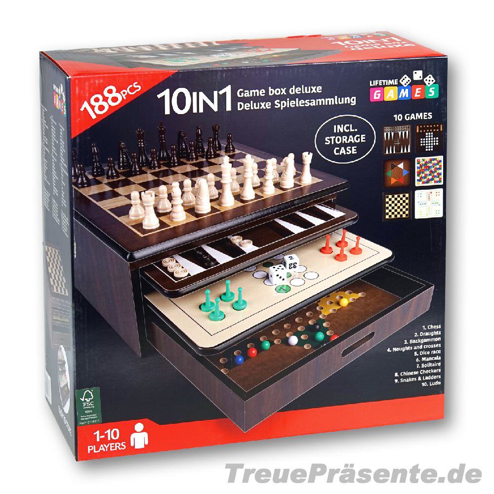 Spielesammlung Deluxe aus Holz