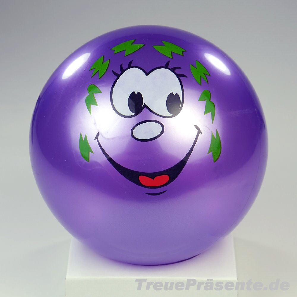 Lachgesicht-Ball lila