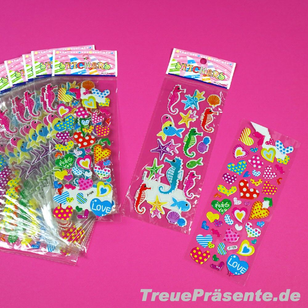 Sticker Herzen & Tiere
