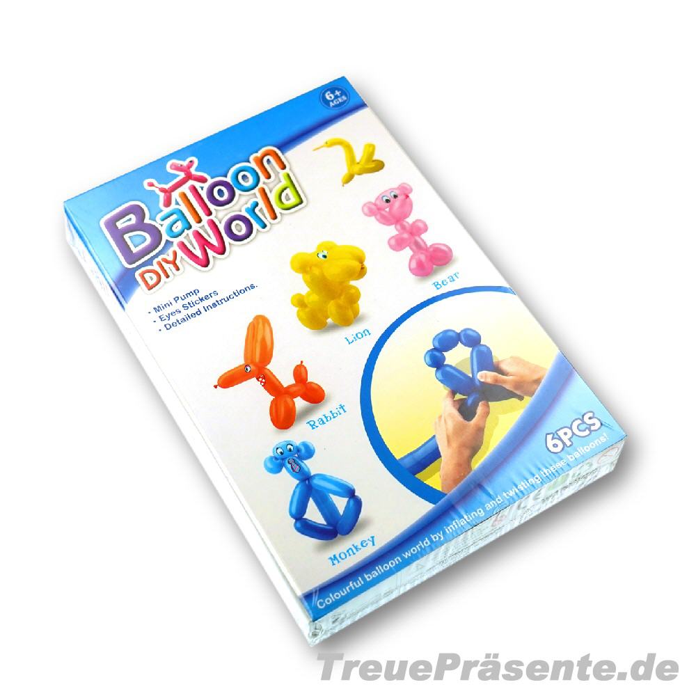 Modellier-Luftballons Set mit Pumpe