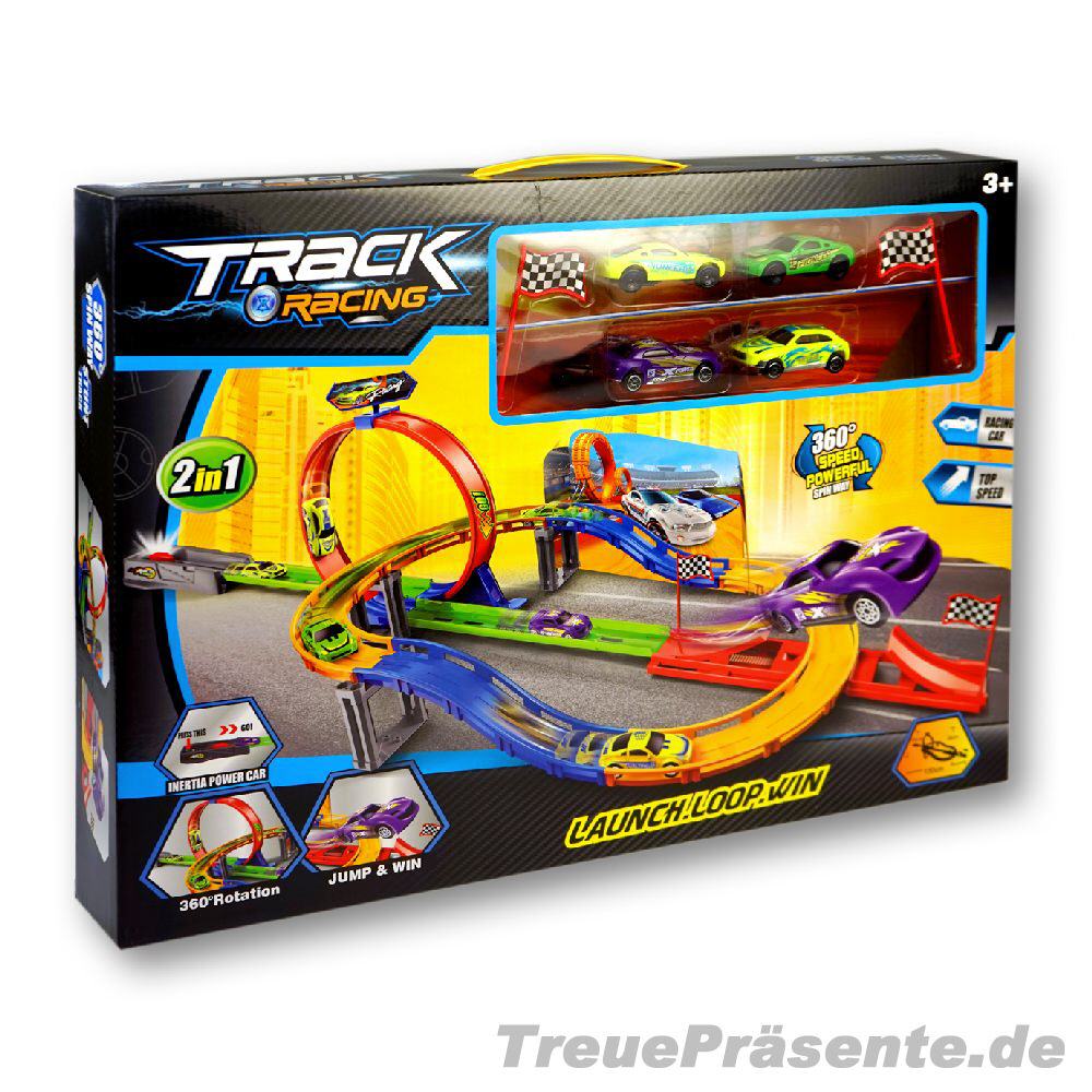 Auto-Rennstrecke mit Looping