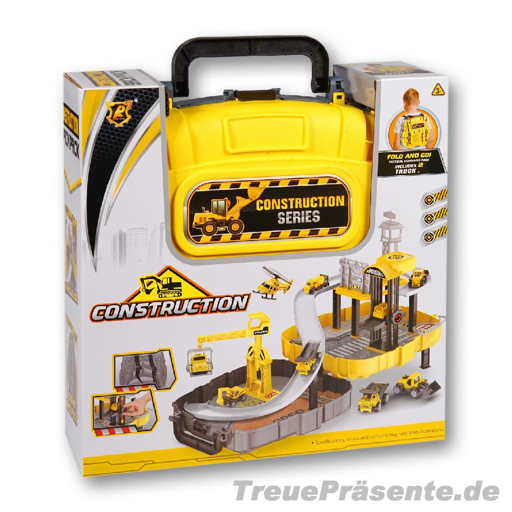 Baustellen Spielset im Rucksack