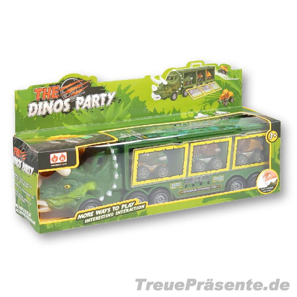Dino-Transporter mit Dino-Autos