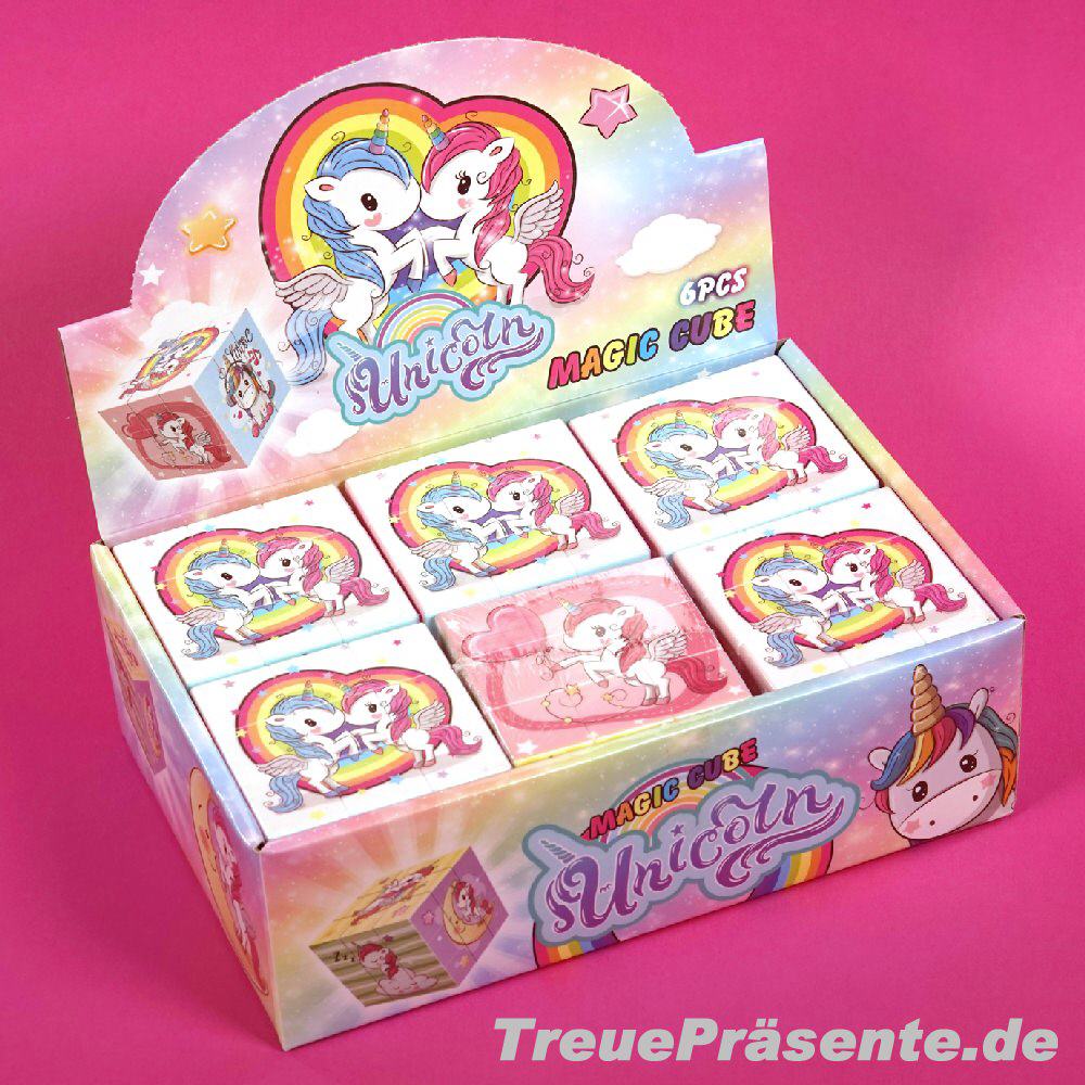 Knobelwürfel Einhorn