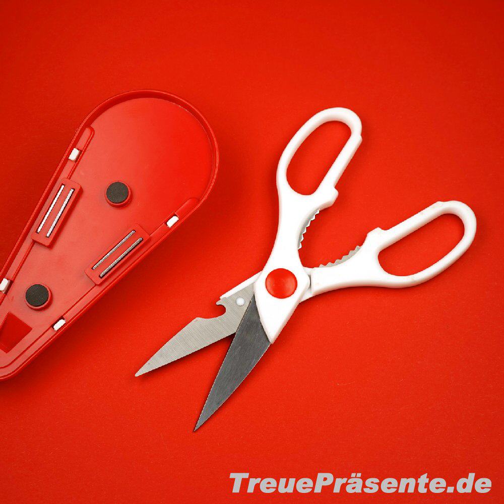 Küchenschere mit Magnethalterung