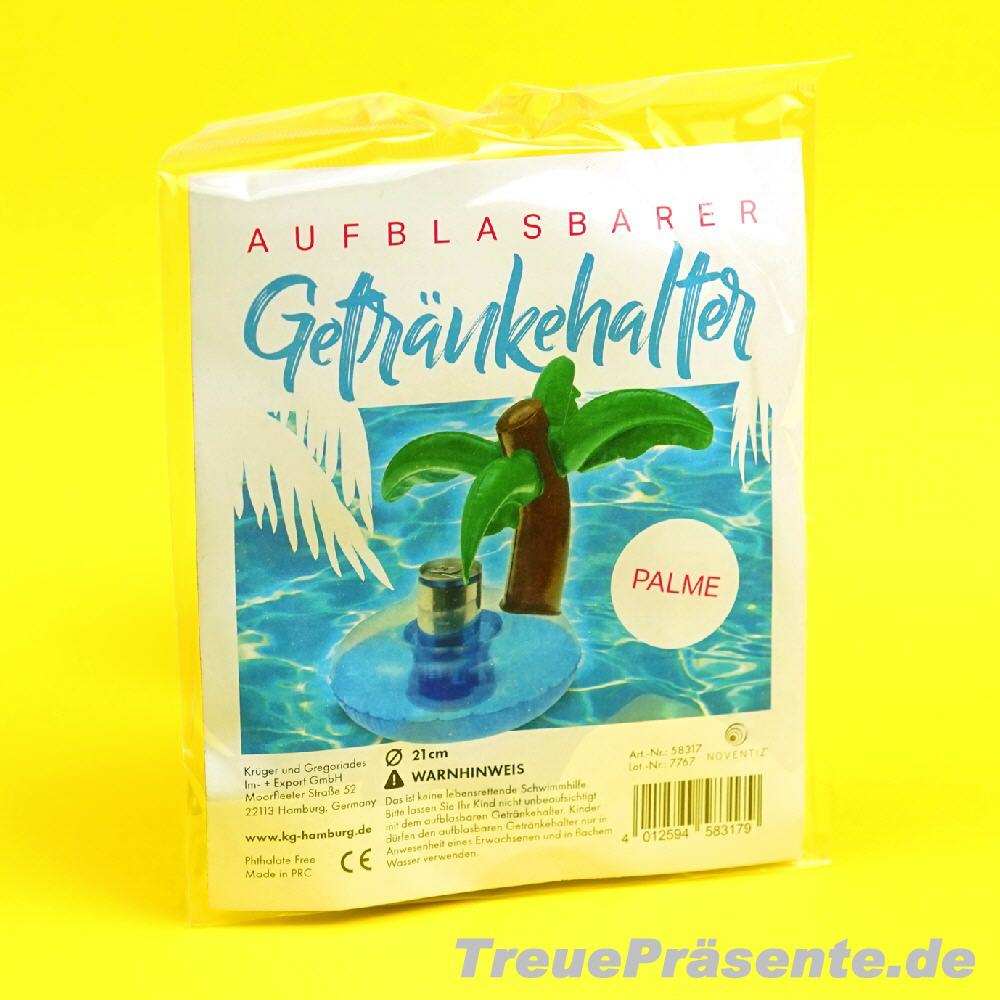 Aufblasbarer Getränkehalter Palme