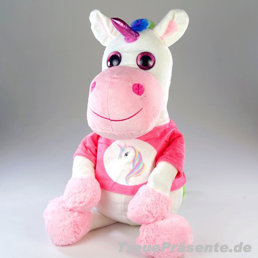 Plüsch-Einhorn mit Shirt
