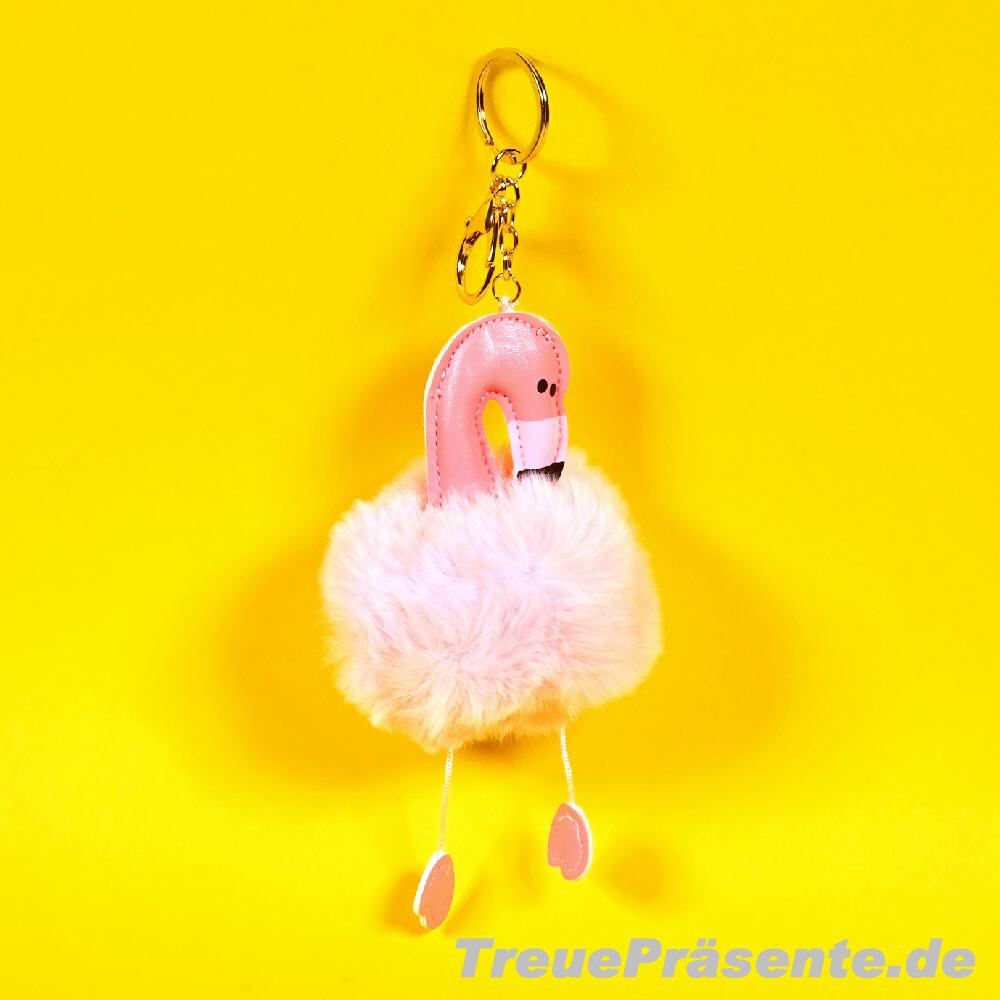 Anhänger Plüsch-Flamingo